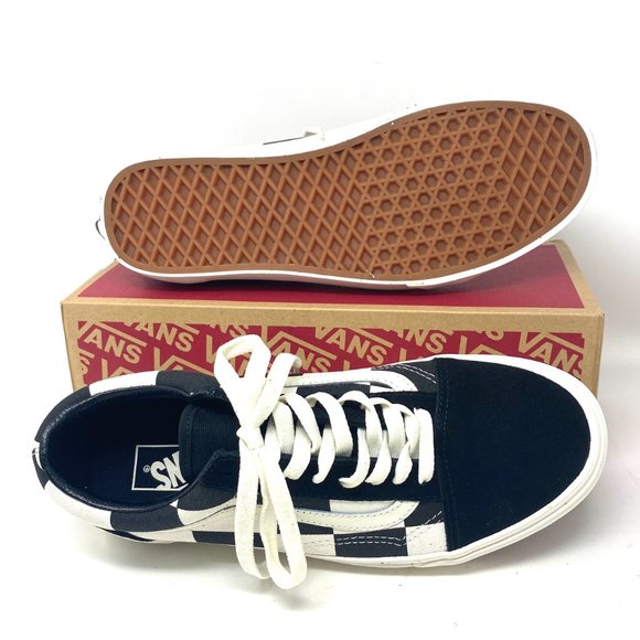 VANS Old Skool Oversize Checkerboard Black Canvas Shoes Men's Size VN0A5AO95WS - Picture 9 of 12